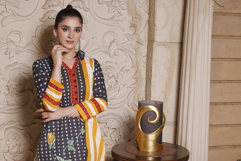 Colourful embroidered womenswear